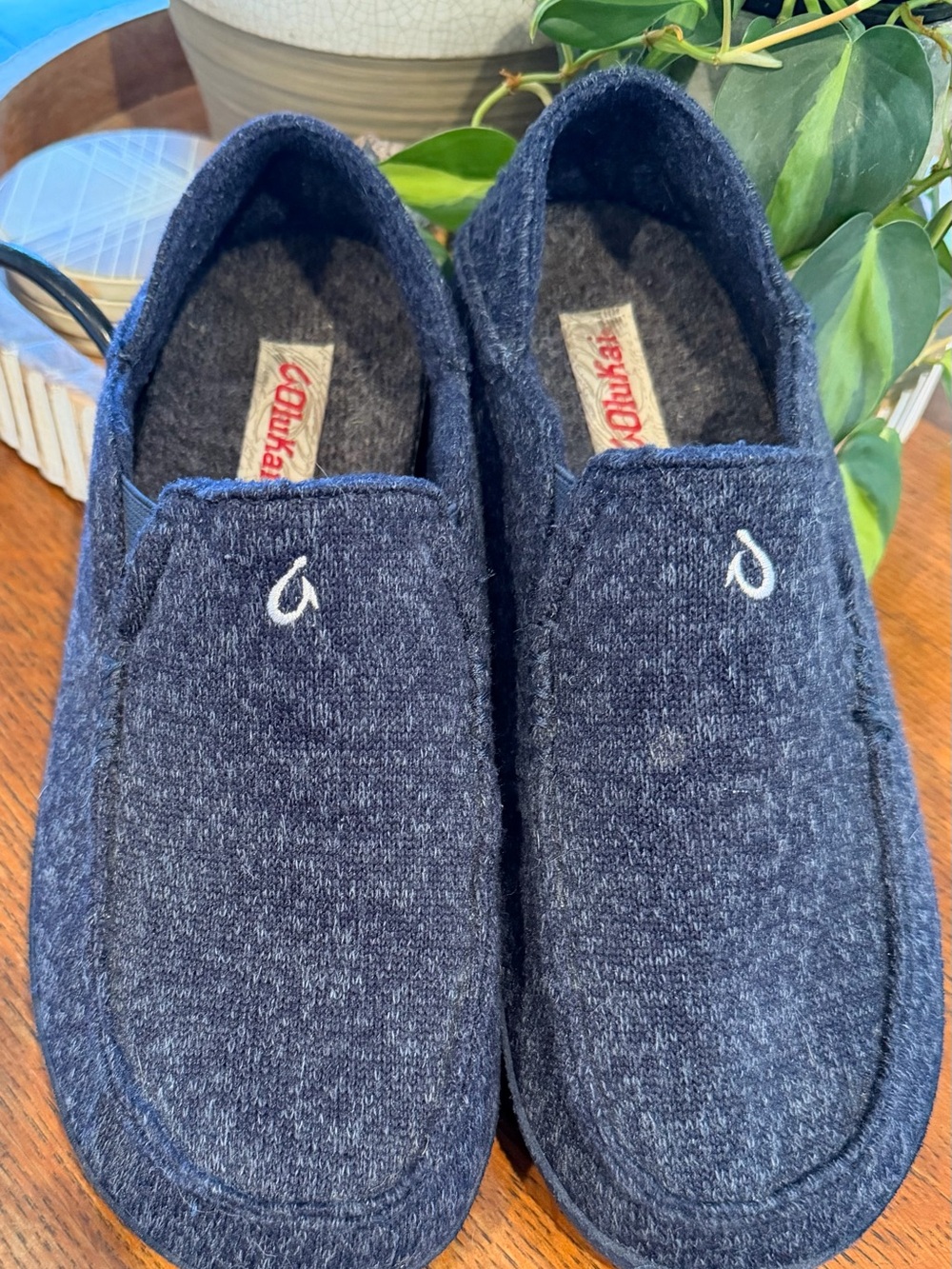 Olukai moloa hula wool blend Slip-On Casual Shoes slippers men’s 11 EUR 44